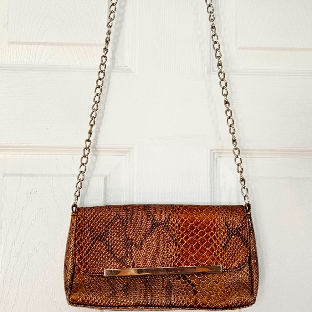 Bisou Terner Snakeskin purse.
